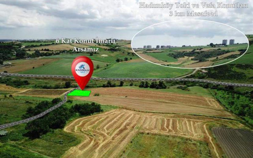 ARNAVUTKÖY DURSUNKÖY’DE 6 KAT KONUT İMARLI FIRSAT ARSA 