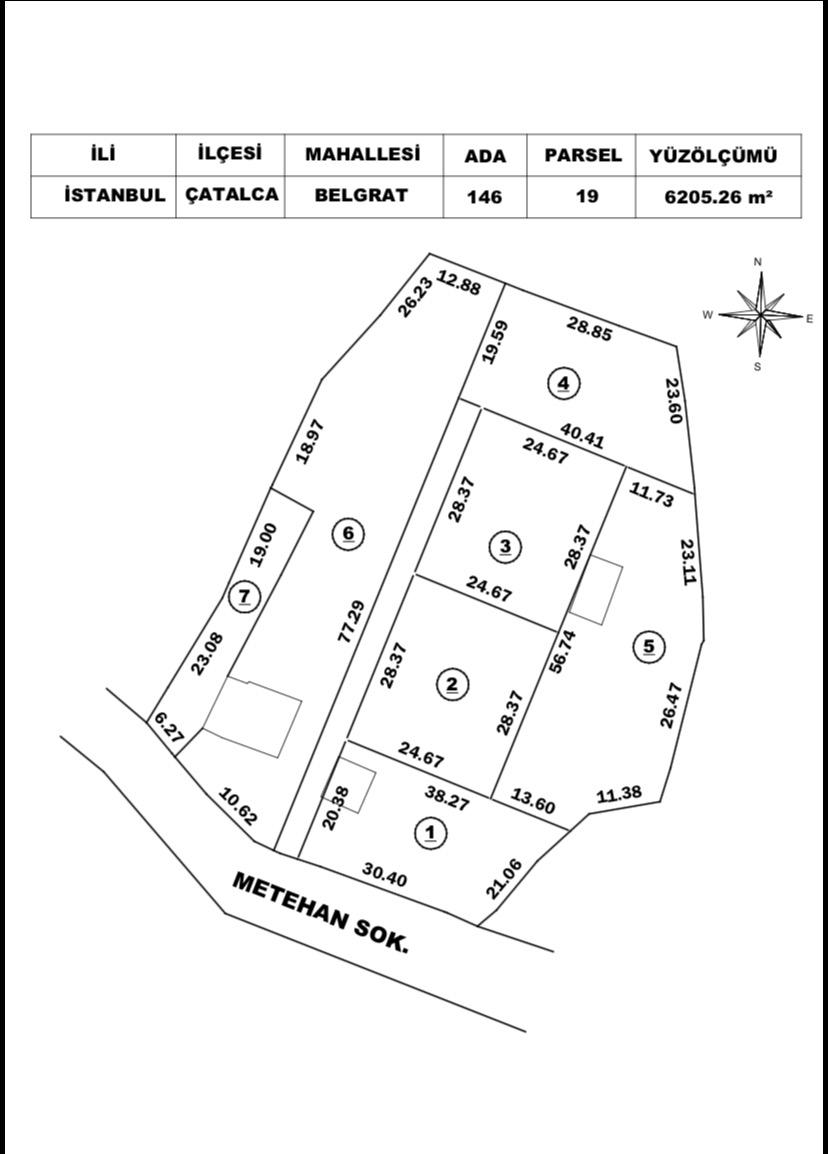 ÇATALCA BELGRAT MAHALLESİNDE 775 m² KÖY İÇİ İMARLI ARSA 